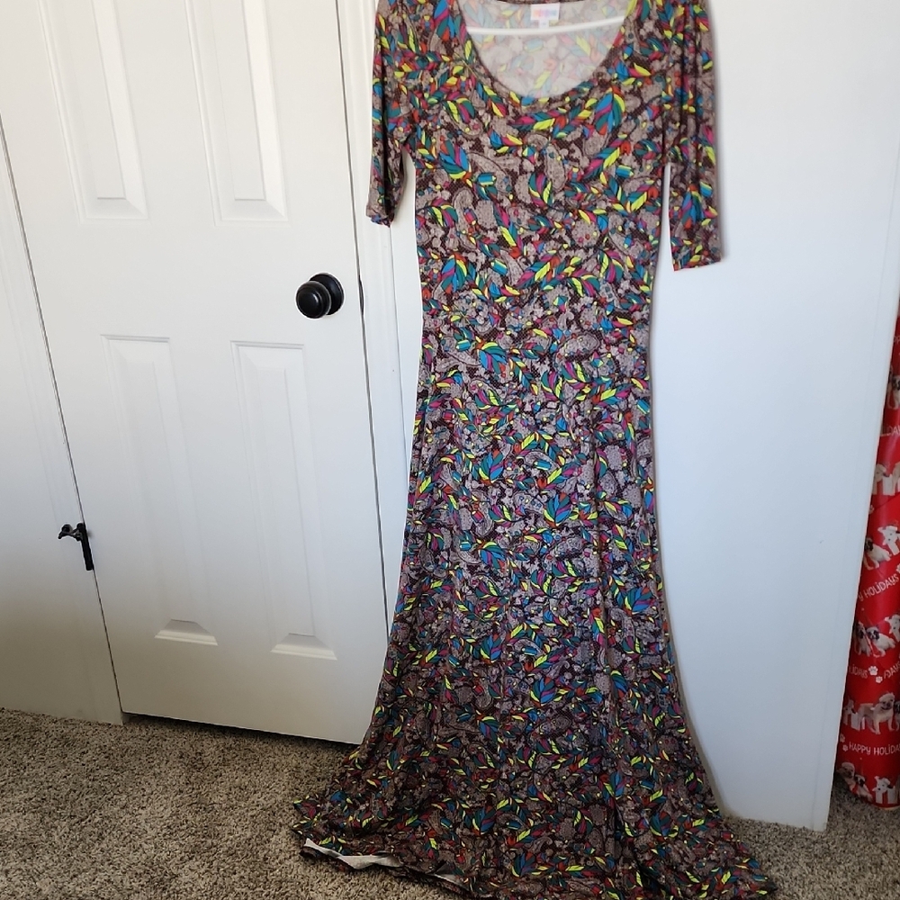 LuLaRoe Colorful Patterned Maxi Dress